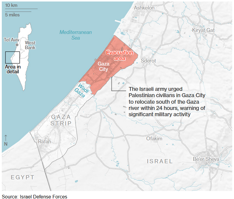 Israeli army Gaza evacuation instructions
